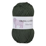 Viking garn Merino 50g - Mrkgrn (836)