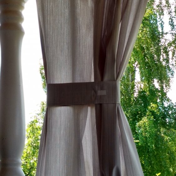 Kundbild Markisväv struktur - Ljusgrå - 132 cm: Lättarbetat och bra kvalitet på...