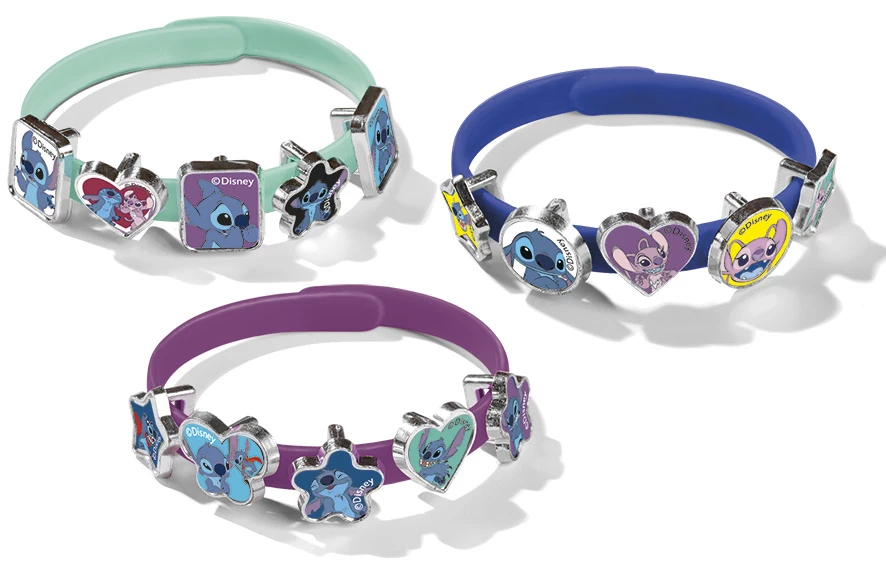 Armbandset Stitch Disney - 3 armband med 18 berlocker
