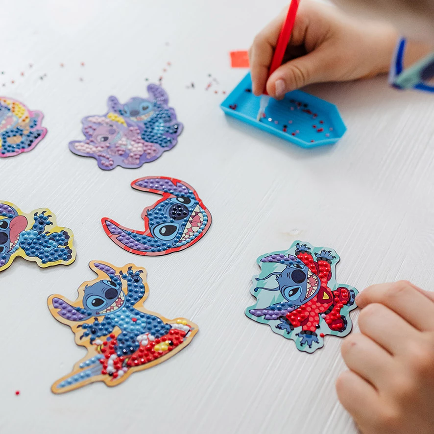Diamond painting magnets Stitch Disney - pysselset med motiv