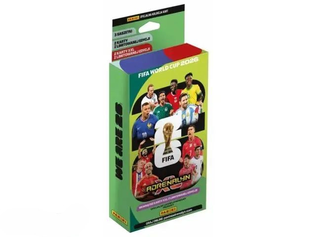 Samlarkort FIFA World Cup 2026 Adrenalyn XL blister XXL