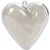 Deco hjerte - gennemsigtig - 10 stk