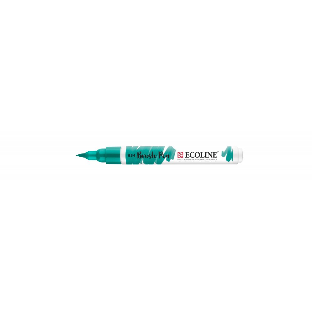 Penselpen Ecoline Bruch Pen - Fir Green (654) - Fiberpenne, Penne, Penne, kridt & tusch