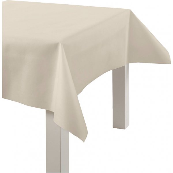 Bordsduk i tygimitation - cream - 10 m Bordsduk i tygimitation - cream - 10 m