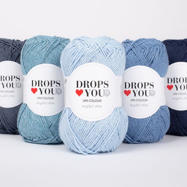 DROPS Loves You 9 resirkulert bomullsgarn - 50 g DROPS Loves You 9 resirkulert bomullsgarn - 50 g
