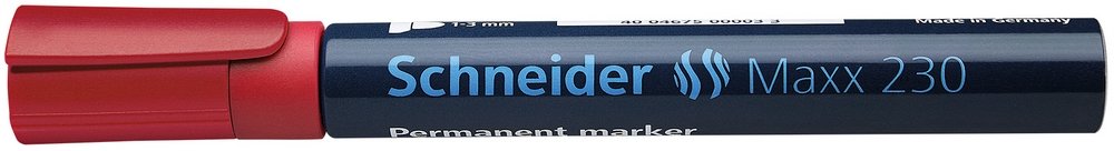 Maxx 230 Permanent (1-3 mm) - Rød - Markørpenne, Penne, Penne, kridt & tusch