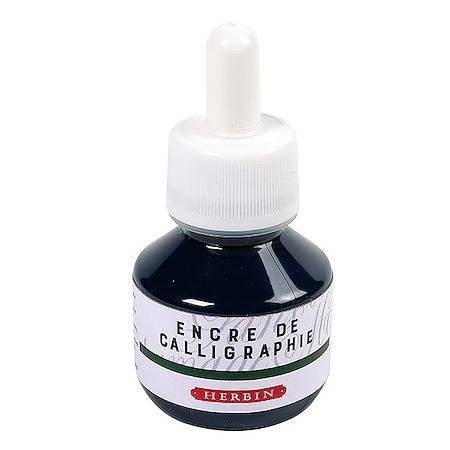 Kalligrafiblæk Herbin 50 ml - Sort - Tusch & Blæk, Kunstnerfarver