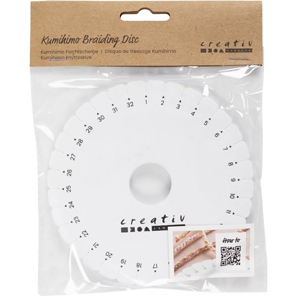 Kumihimoplatta för Flätning - Ø12 cm Kumihimoplatta för Flätning - Ø12 cm