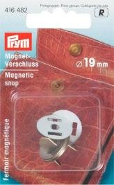 Magnetisk spenne 19 mm nr. messing 1 stk.