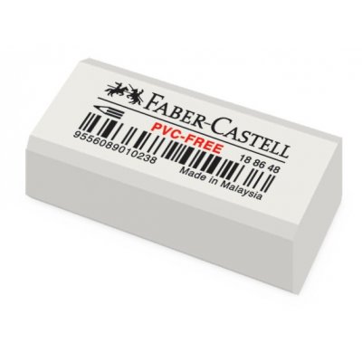Faber-Castell suddgummi PVC Fri - Vitt