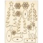 Vinterskog i trä att montera 17,5 x 22,5 cm Vinterskog i trä att montera 17,5 x 22,5 cm