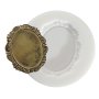 Mini silikonform för cabochon, Ø 7 cm Mini silikonform för cabochon, Ø 7 cm