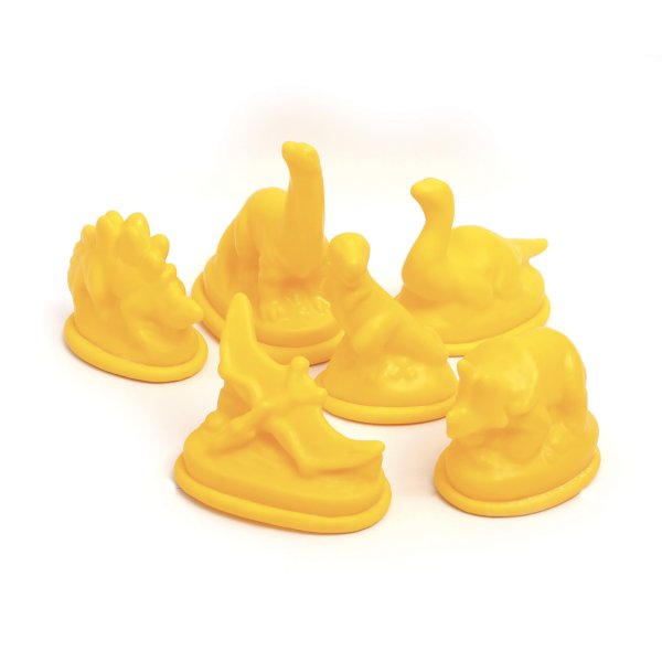 Formar i latex för gjutning av dinosaurier, 6-pack Formar i latex för gjutning av dinosaurier, 6-pack