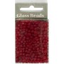 Rocaillepärlor matta frozen 4 mm Röd 25 g Rocaillepärlor matta frozen 4 mm Röd 25 g