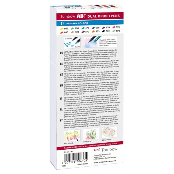 Tombow ABT Dual Brush 12-pack Basic