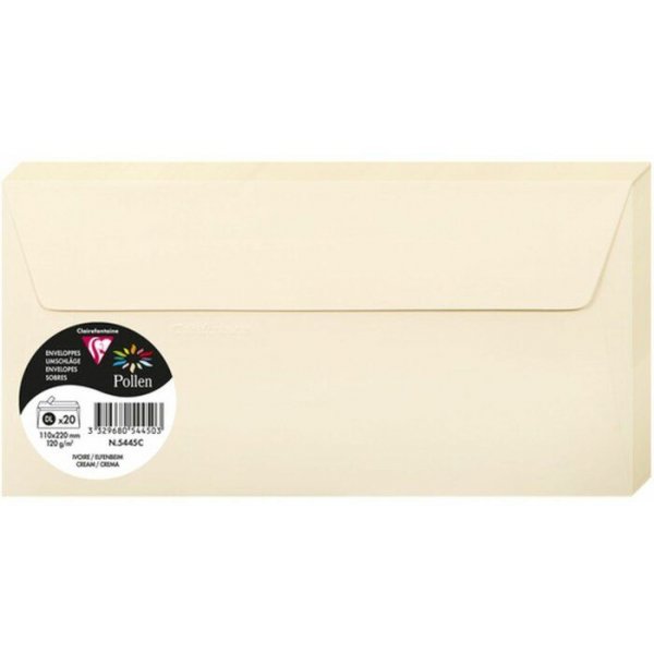 Pollen Kuvert 110x220 - 20-pak - Creme