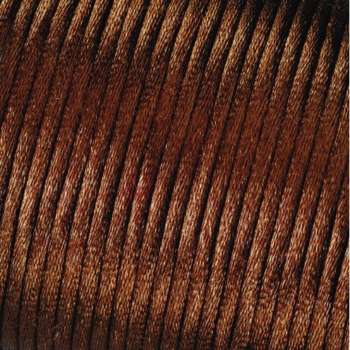 Satinsnor 2 mm - 50 meter - chokolade