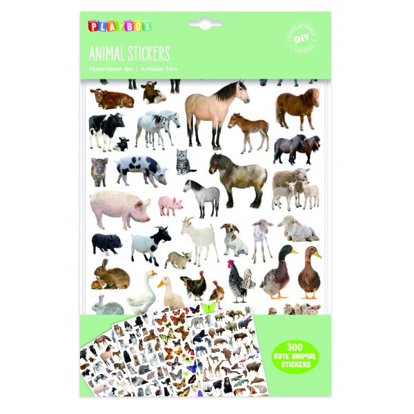 Djurstickers 300 st