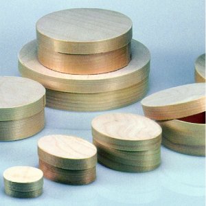 Plywoodask  65 mm H 40 mm - obehandlat rund