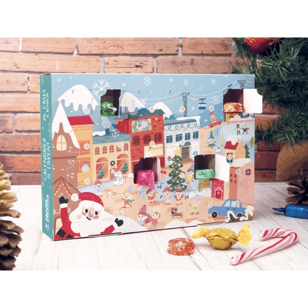 Adventskalender med 24 askar att fylla Adventskalender med 24 askar att fylla