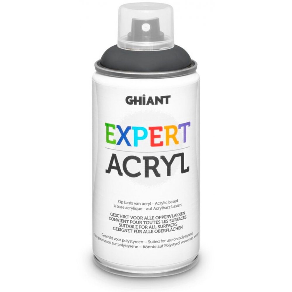 Spraymaling Ghiant Acryl 300 ml - Dark Gray - Spraybokser, Spraymaling, Hobbymaling