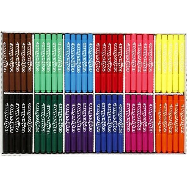 Colortime-pennor - standardfärger - 5 mm - 24 st Colortime-pennor - standardfärger - 5 mm - 24 st