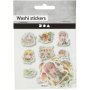 Washi klistermærker Små piger 20-50 mm 30 stk Washi klistermærker Små piger 20-50 mm 30 stk