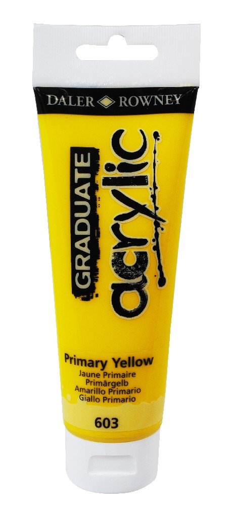 Akrylfärg Graduate 120 ml - Primary Yellow - Akrylfärger, Konstnärsfärger