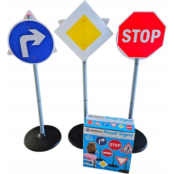 Trafikskyltar set XXL 6 skyltar 72 cm - Alldoro Trafikskyltar set XXL 6 skyltar 72 cm - Alldoro