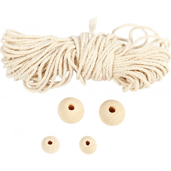 Mini DIY Kit - makramé iskristall/snöflinga Mini DIY Kit - makramé iskristall/snöflinga