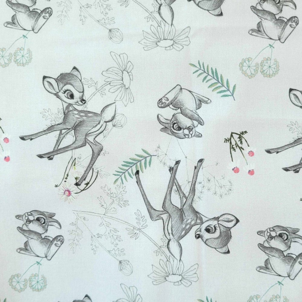 Bomullsväv - Disney - Bambi - 140 cm - Bomullsväv, Bomullstyg, Tyger