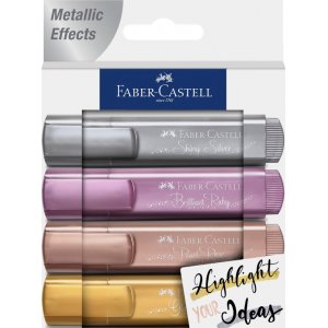 verstrykningspenna - Faber-Castell - Metallic - 4 st