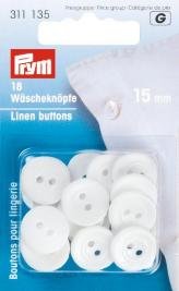 Hørknapper Melaminharpiks 24 15 mm 18-pak - Andre knapper, Knapper, Dekorationmateriale, Hobbymateriale, Håndværk