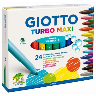 Tusjpenner Giotto Turbo Maxi - 24-pakning