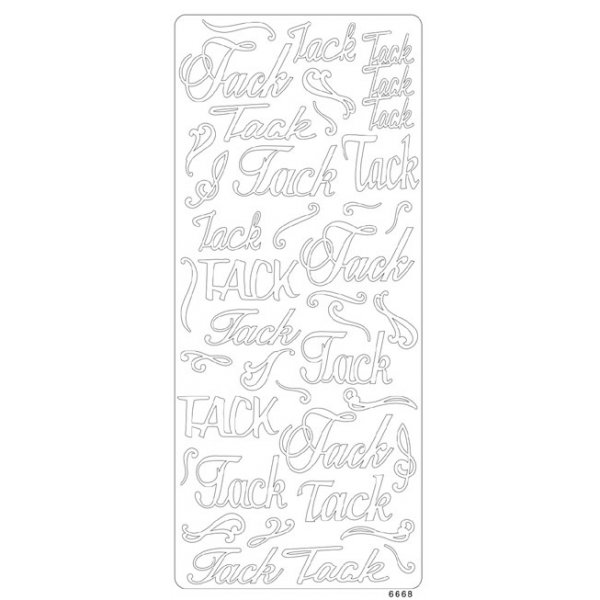 Peel off’s - Tack Peel off’s - Tack