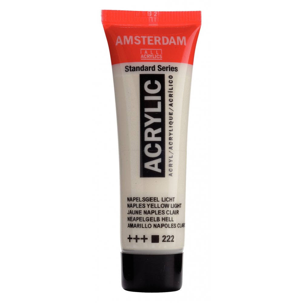 Akrylmaling Amsterdam 20 ml - Naples Ylw Lt - Akrylfarver, Kunstnerfarver