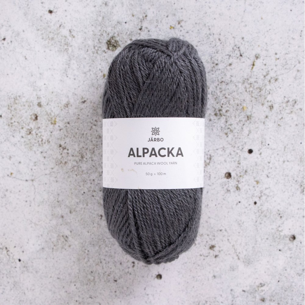 Alpaca - Grå Natugle - Järbo Alpaca, Alpakkagarn, Garn, Strikke, hækle, knytte og væve