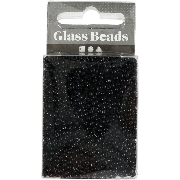 Rocaillepärlor 2 mm Svart 25 g Rocaillepärlor 2 mm Svart 25 g