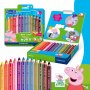 Greta Gris farveblyanter 3-i-1 assorterede farver - 12-pak