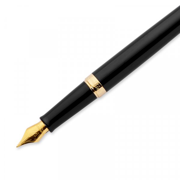 Reservoarpenna Waterman Hémisphère - Black Gold Trim - Medium Blå Reservoarpenna Waterman Hémisphère - Black Gold Trim - Medium Blå