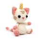 Virkningskit för amigurumi, enhörningskatt 15 cm Virkningskit för amigurumi, enhörningskatt 15 cm