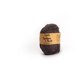 Mörkgrå amigurumi bomullsgarn 27 g - ca 55 m Mörkgrå amigurumi bomullsgarn 27 g - ca 55 m