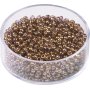 Bohemrocaille p�rlor 2,5 mm, 13 g, ljusbrun