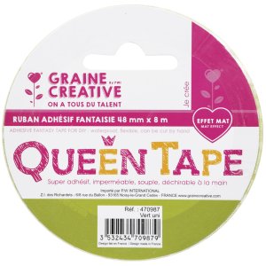 Queen tejp grön 48 mm x 8 m Queen tejp grön 48 mm x 8 m