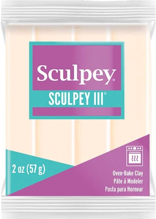 Clay Sculpey III 57g - Gennemsigtig 010 - Ovnhærdende ler, Modellere, Hobbyartikler til børn, Hobbymateriale, Håndværk
