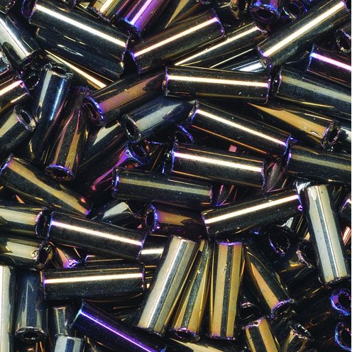 Stavprlor 6,8 x 2,2 mm - brun 13 g regnbgsfrgade