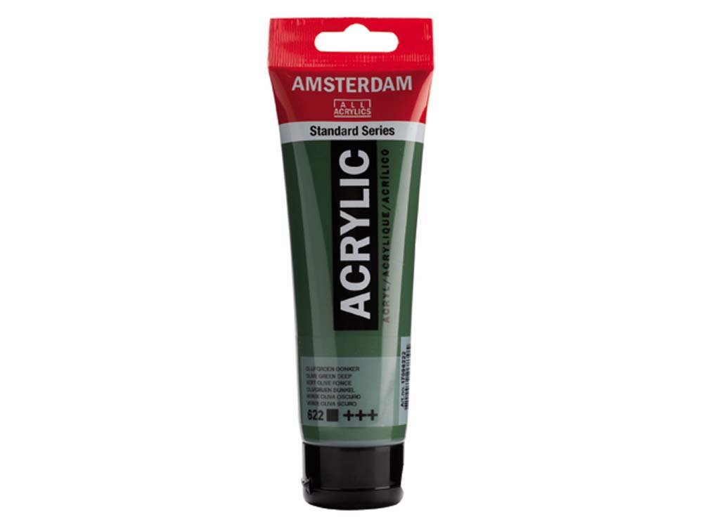 Amsterdam Akrylmaling 120 ml - Olivengrøn Dyb - Akrylfarver, Kunstnerfarver