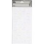Klistremerkeark Baby pastellfarger engelske ord 12x23 cm 2x84 stk Klistremerkeark Baby pastellfarger engelske ord 12x23 cm 2x84 stk