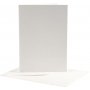 Postkort med konvolutt - off-white- 12,5 x 17,5 cm - 10 stk.