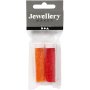 Rocaillepärlor 2-cut 1,7 mm Transparent Orange och Transparent Röd 2x7 g Rocaillepärlor 2-cut 1,7 mm Transparent Orange och Transparent Röd 2x7 g